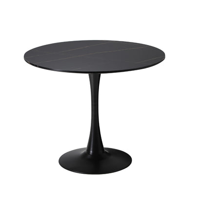 Titan Marble Dining Table Black