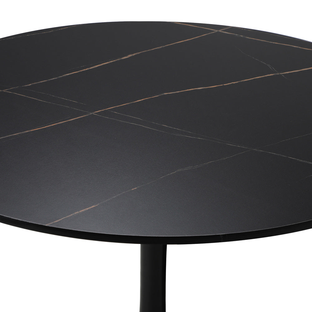 Titan Marble Dining Table Black
