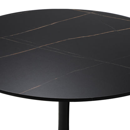 Titan Marble Dining Table Black