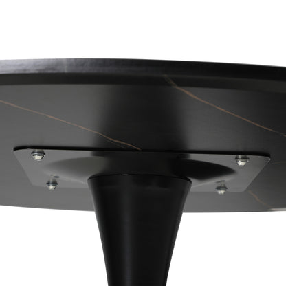 Titan Marble Dining Table Black