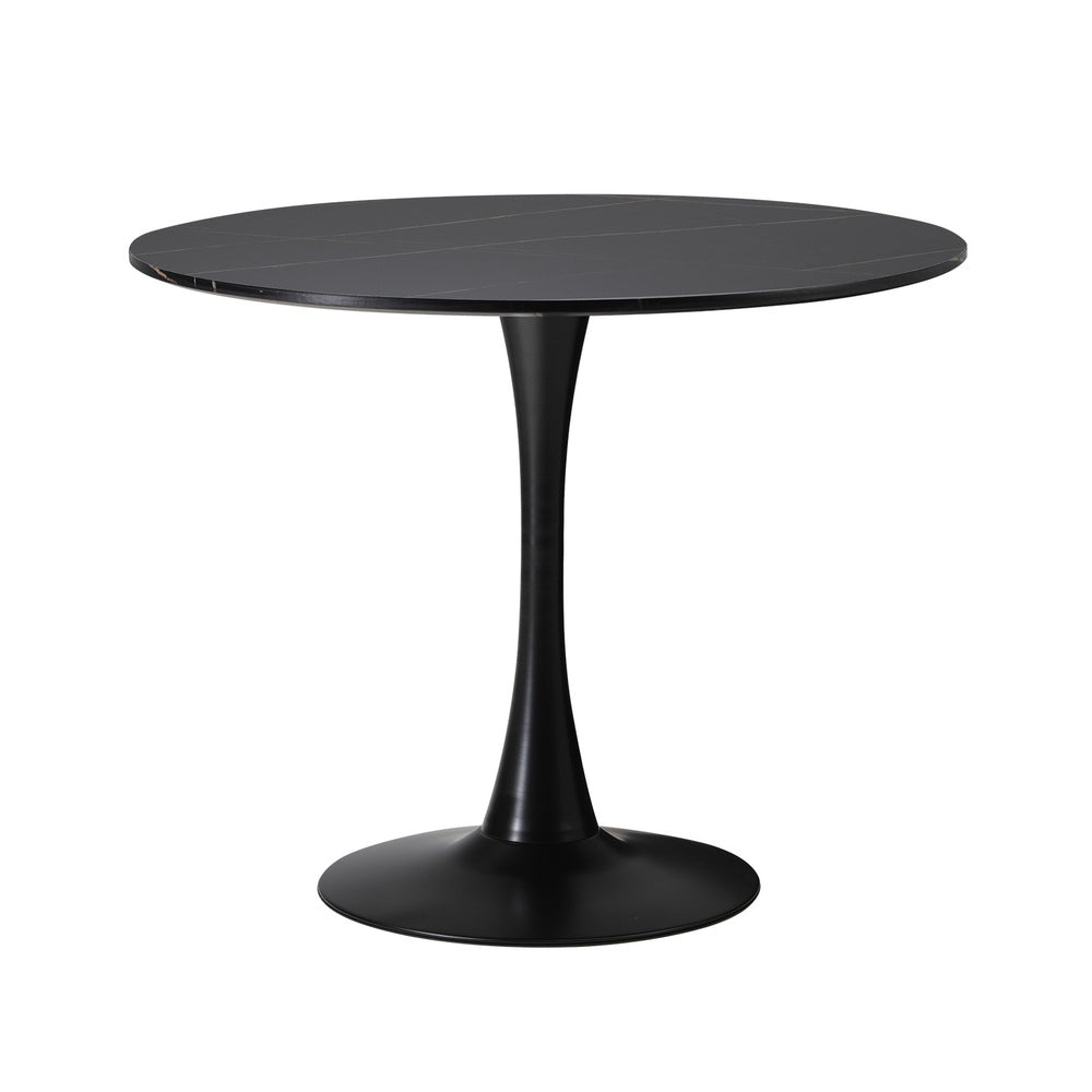 Titan Marble Dining Table Black