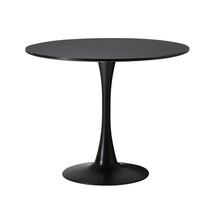 Titan Marble Dining Table Black
