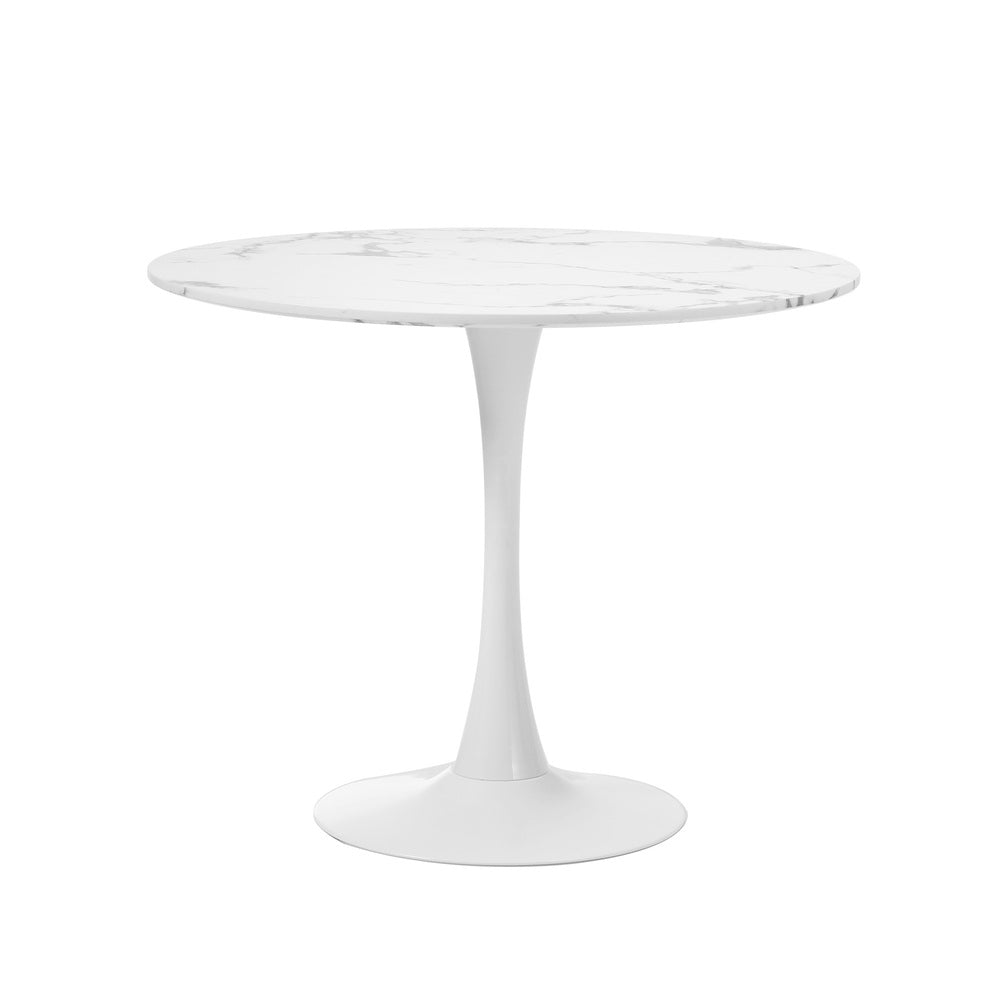 Titan Marble Dining Table White