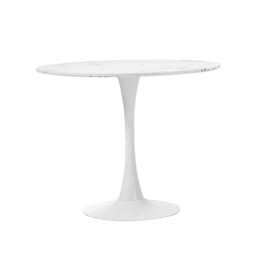 Titan Marble Dining Table White