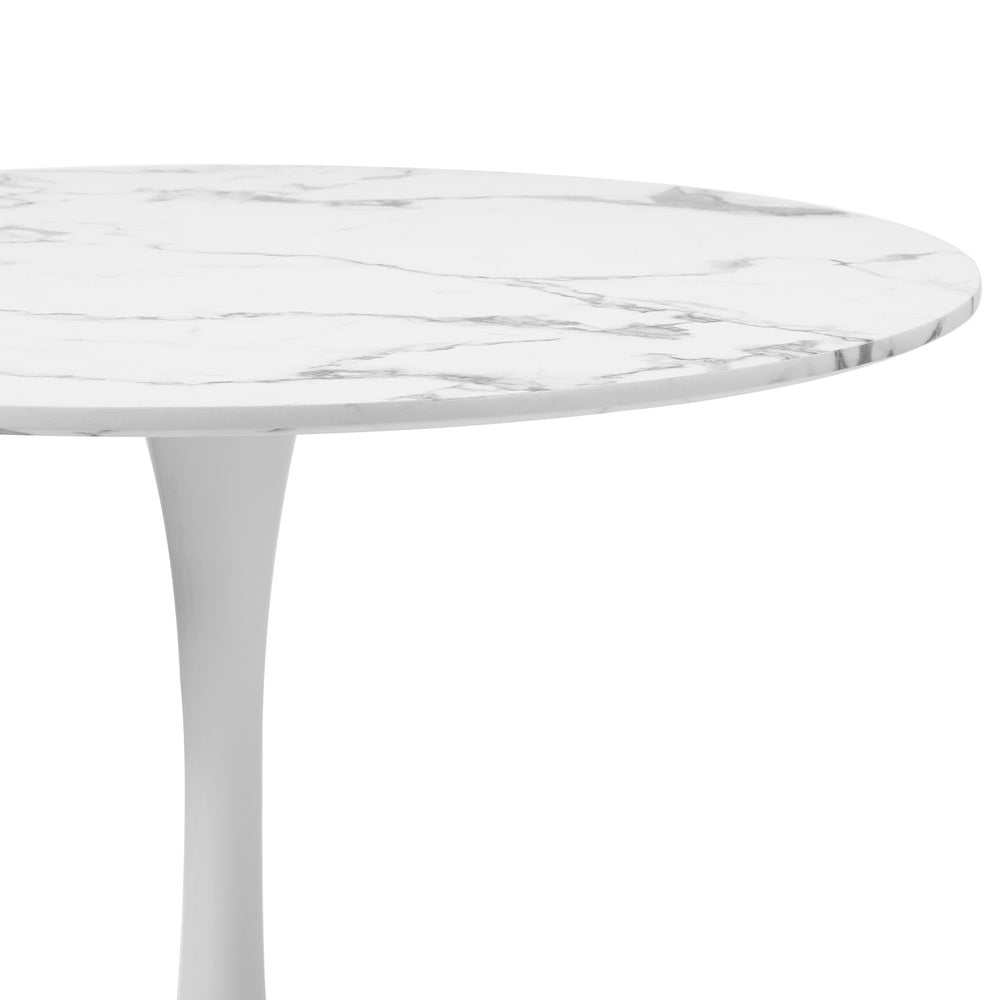 Titan Marble Dining Table White