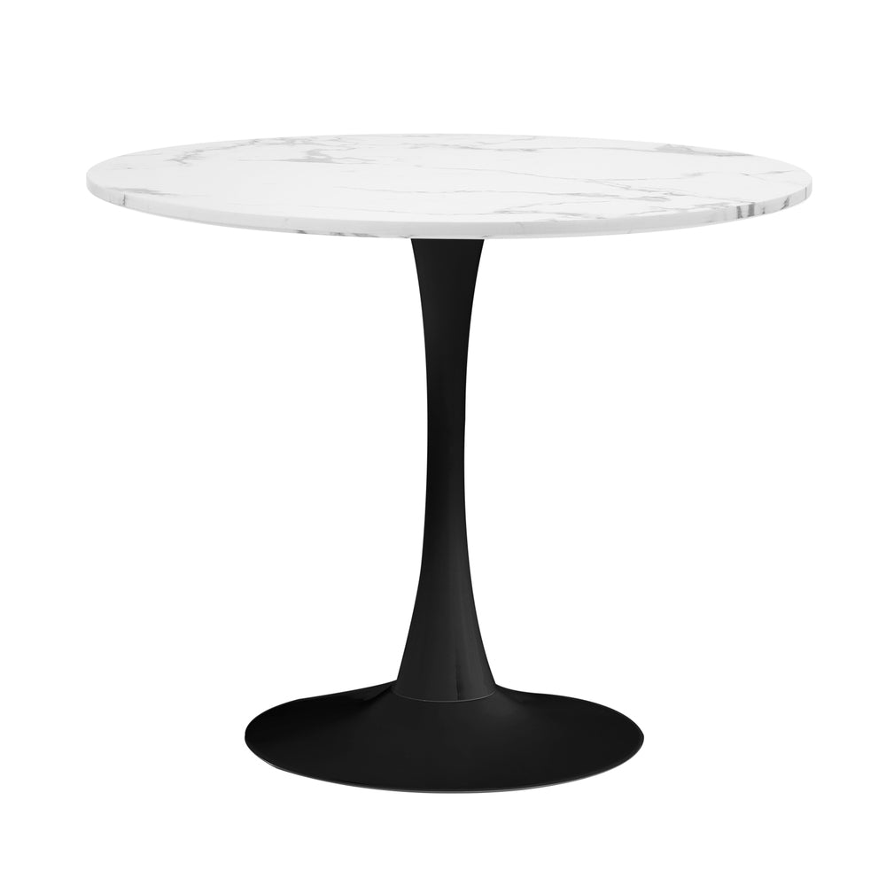 Titan Marble Dining Table White&Black
