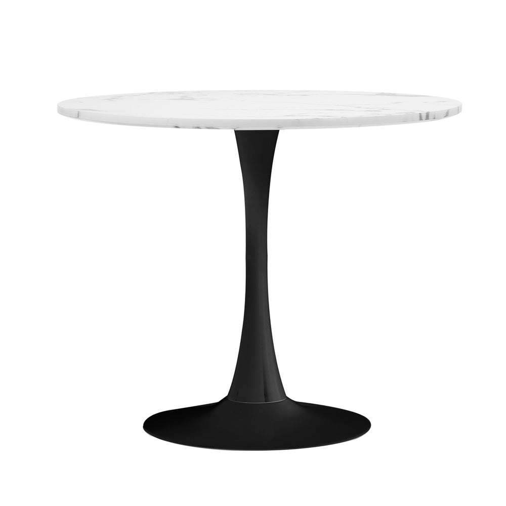 Titan Marble Dining Table White&Black