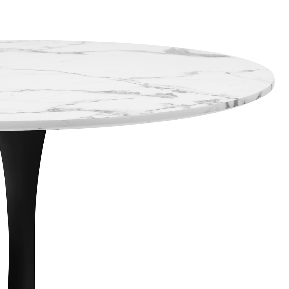 Titan Marble Dining Table White&Black