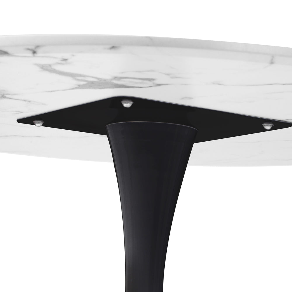 Titan Marble Dining Table White&Black