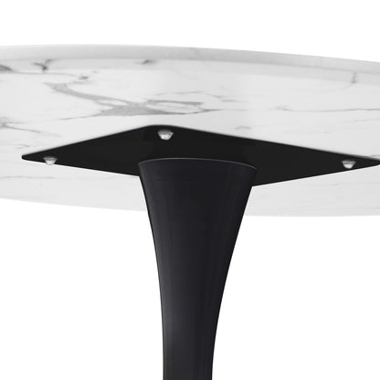 Titan Marble Dining Table White&Black