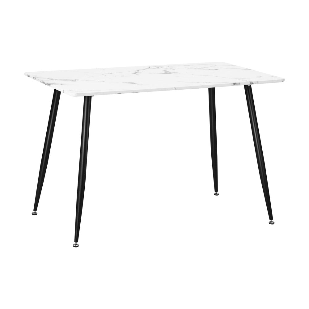 Blake Faux Marble Dining Table White