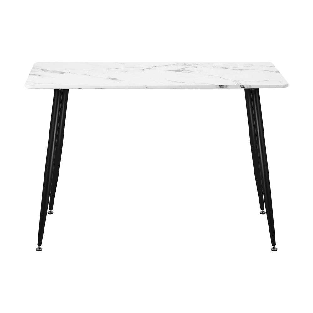 Blake Faux Marble Dining Table White