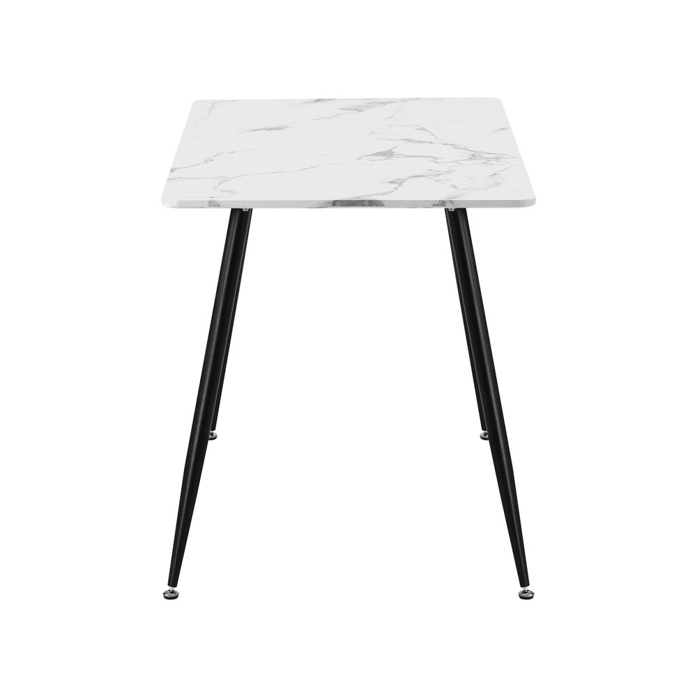 Blake Faux Marble Dining Table White