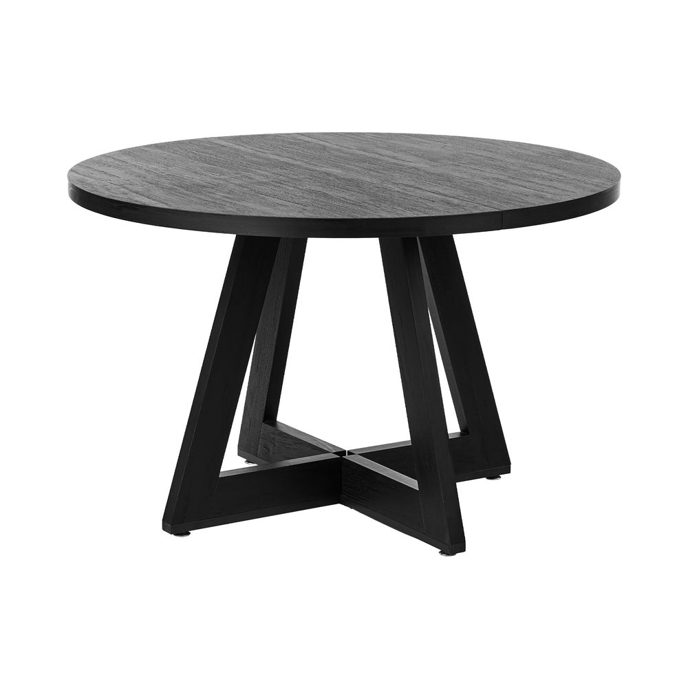 Kahie 4 Seater Round Table - Black