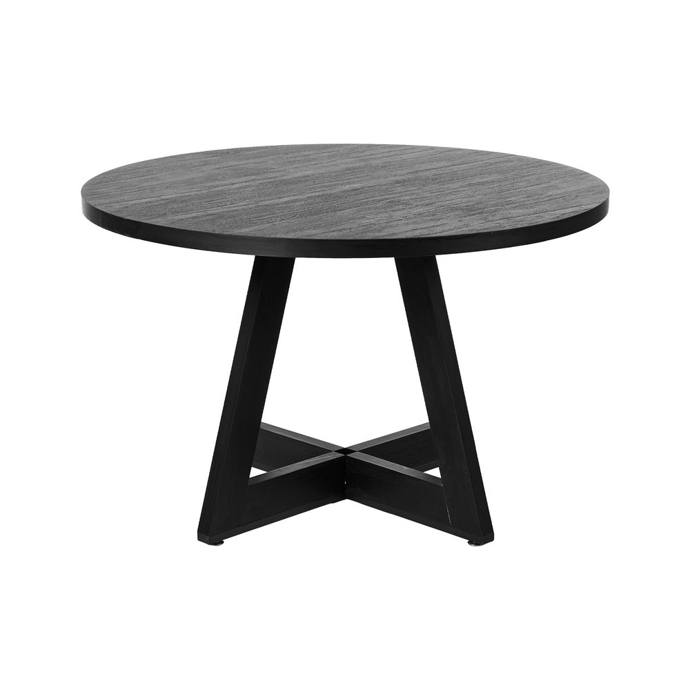 Kahie 4 Seater Round Table - Black