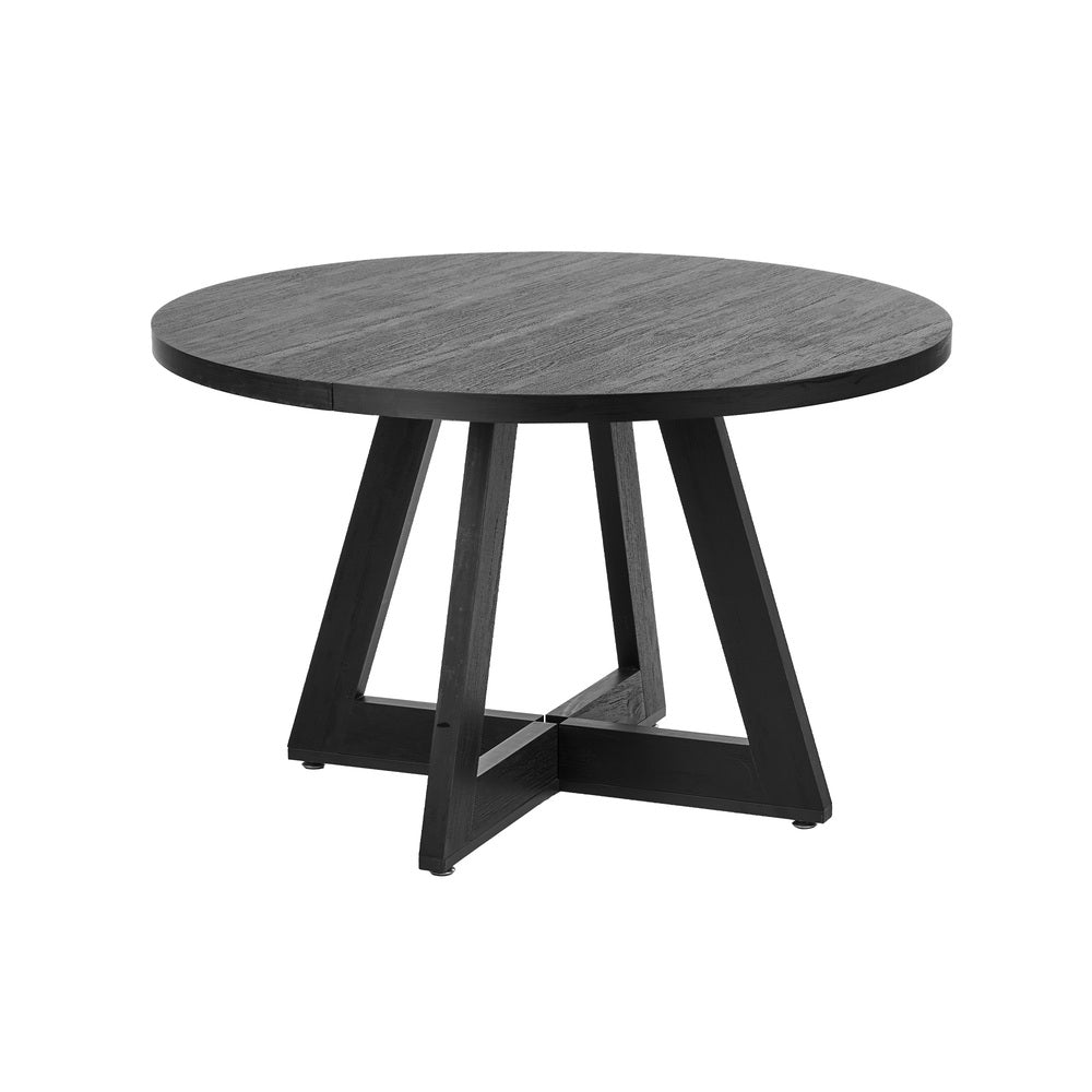 Kahie 4 Seater Round Table - Black