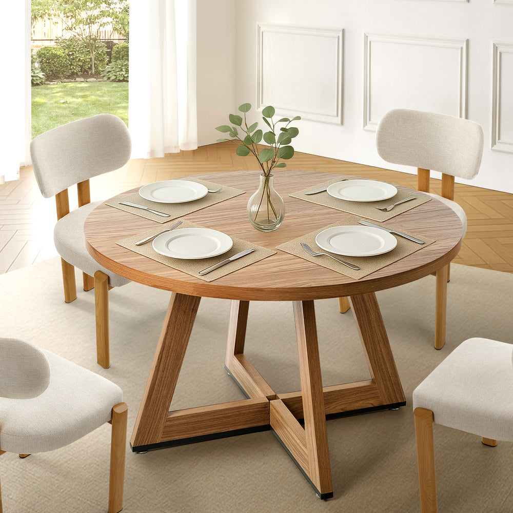 Kahie Wooden Dining Table Oak