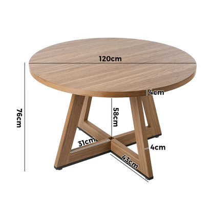 Kahie Wooden Dining Table Oak