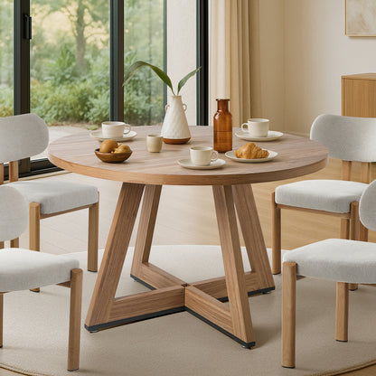 Kahie Wooden Dining Table Oak