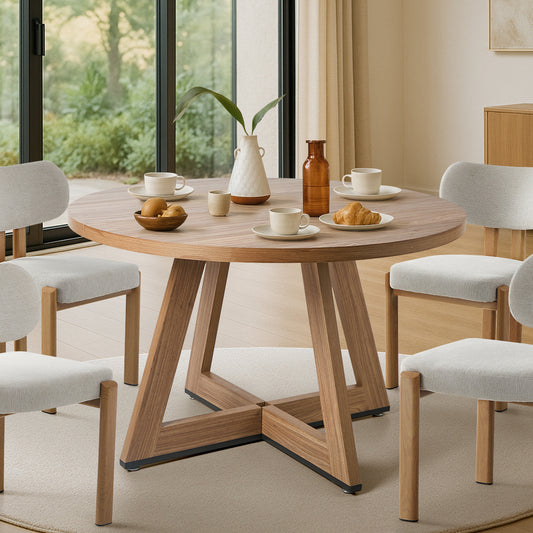 Kahie Wooden Dining Table Oak