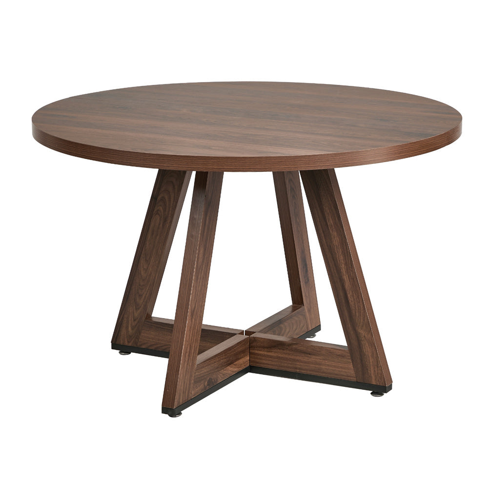 Kahie 4 Seater Round Table - Walnut