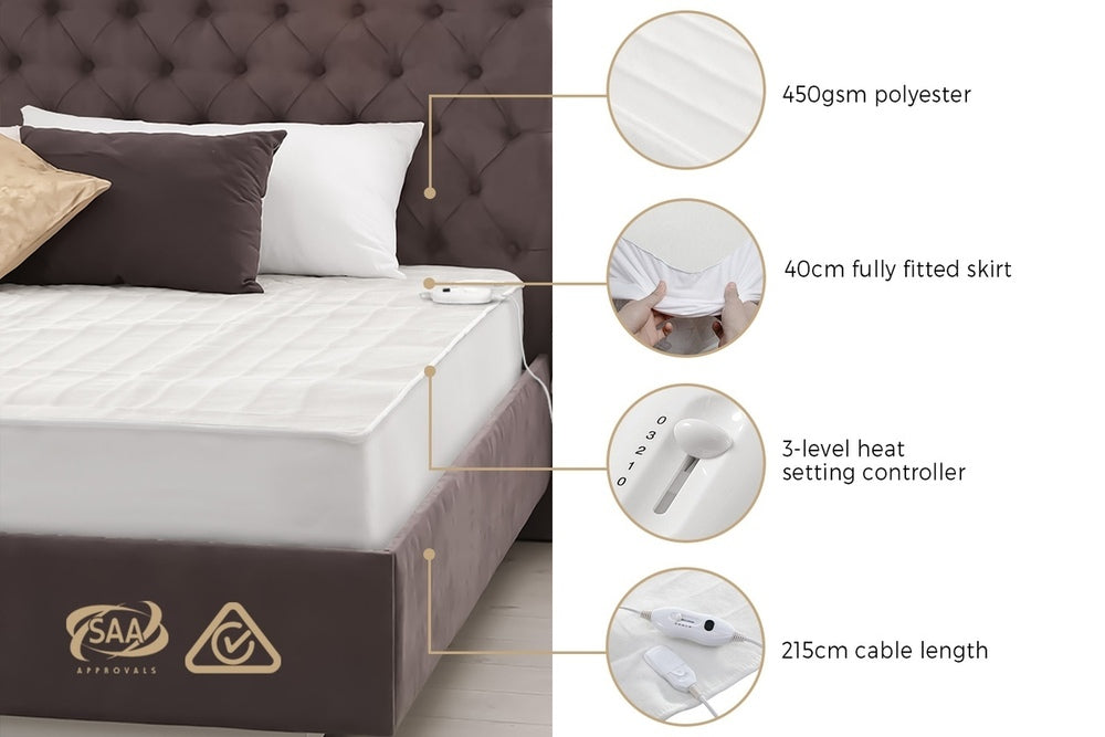 Paloma Electric Blanket White