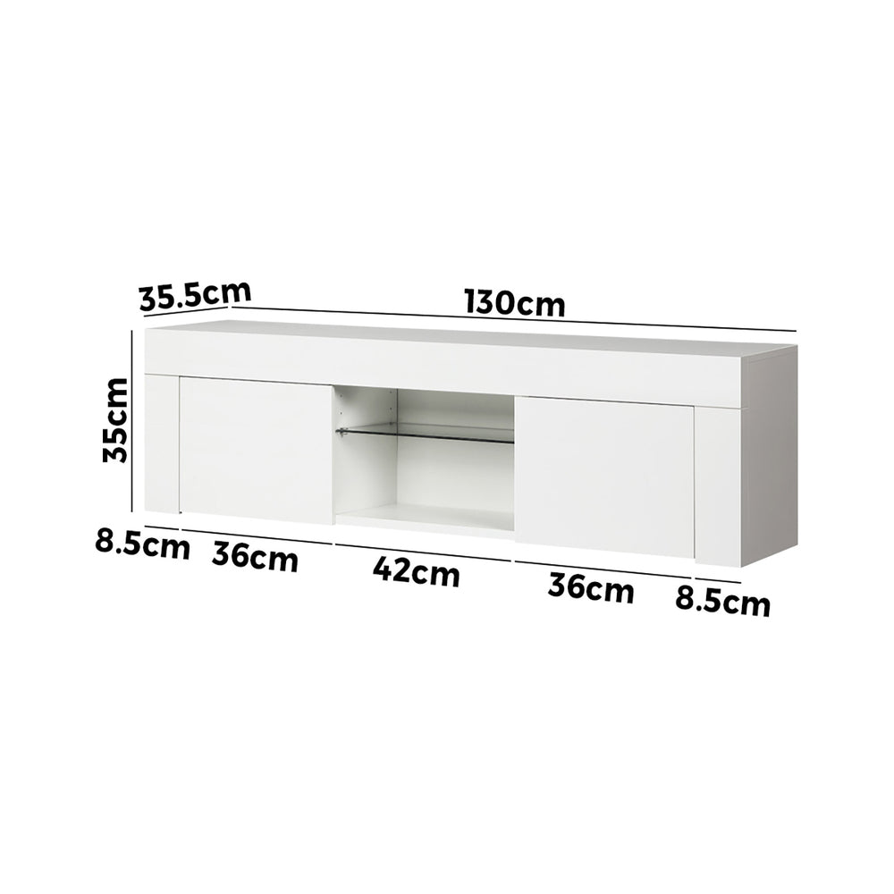 Wallux Entertainment Unit White
