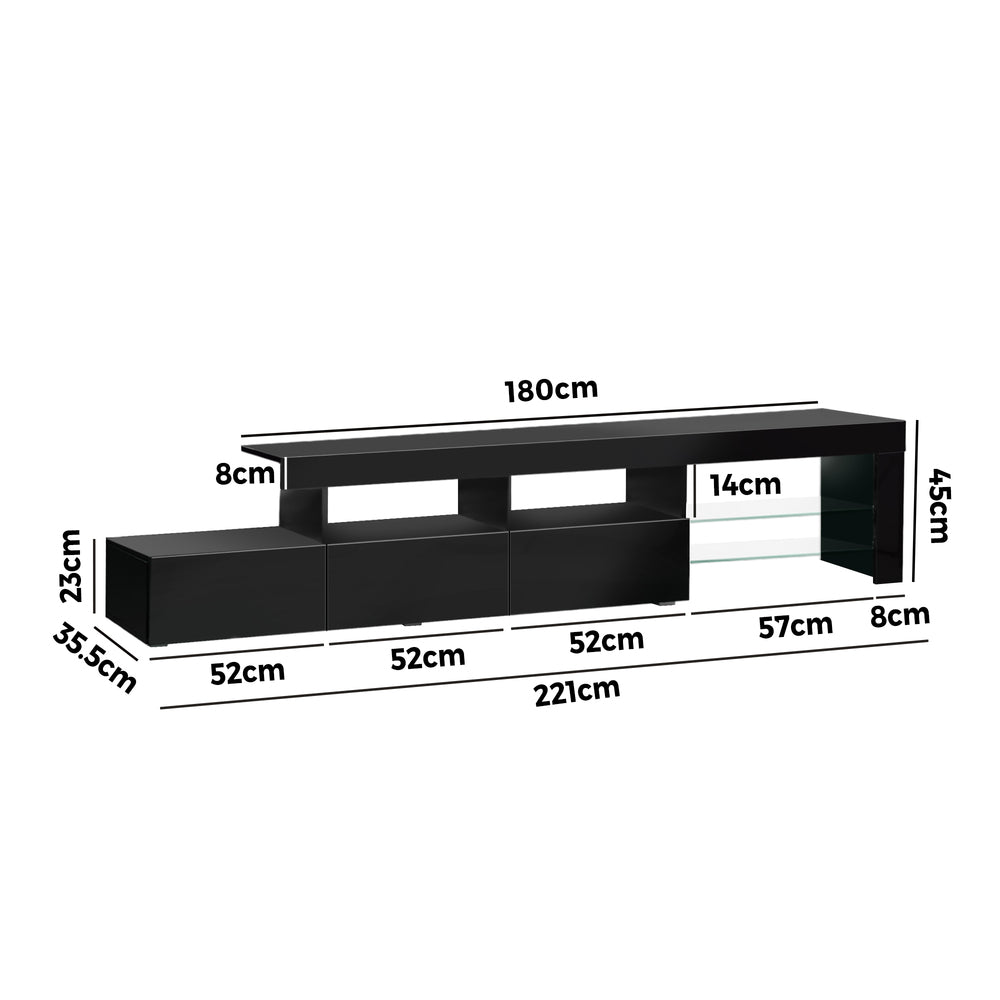 Adela Entertainment Unit Black