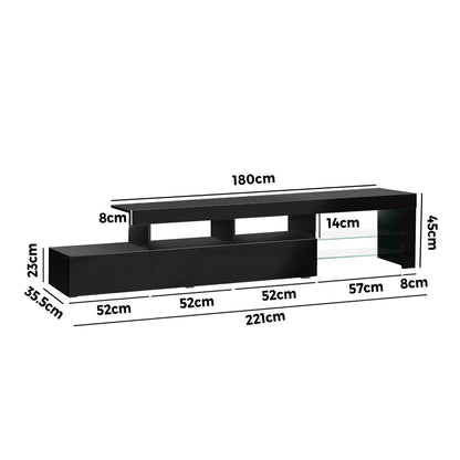 Adela Entertainment Unit Black
