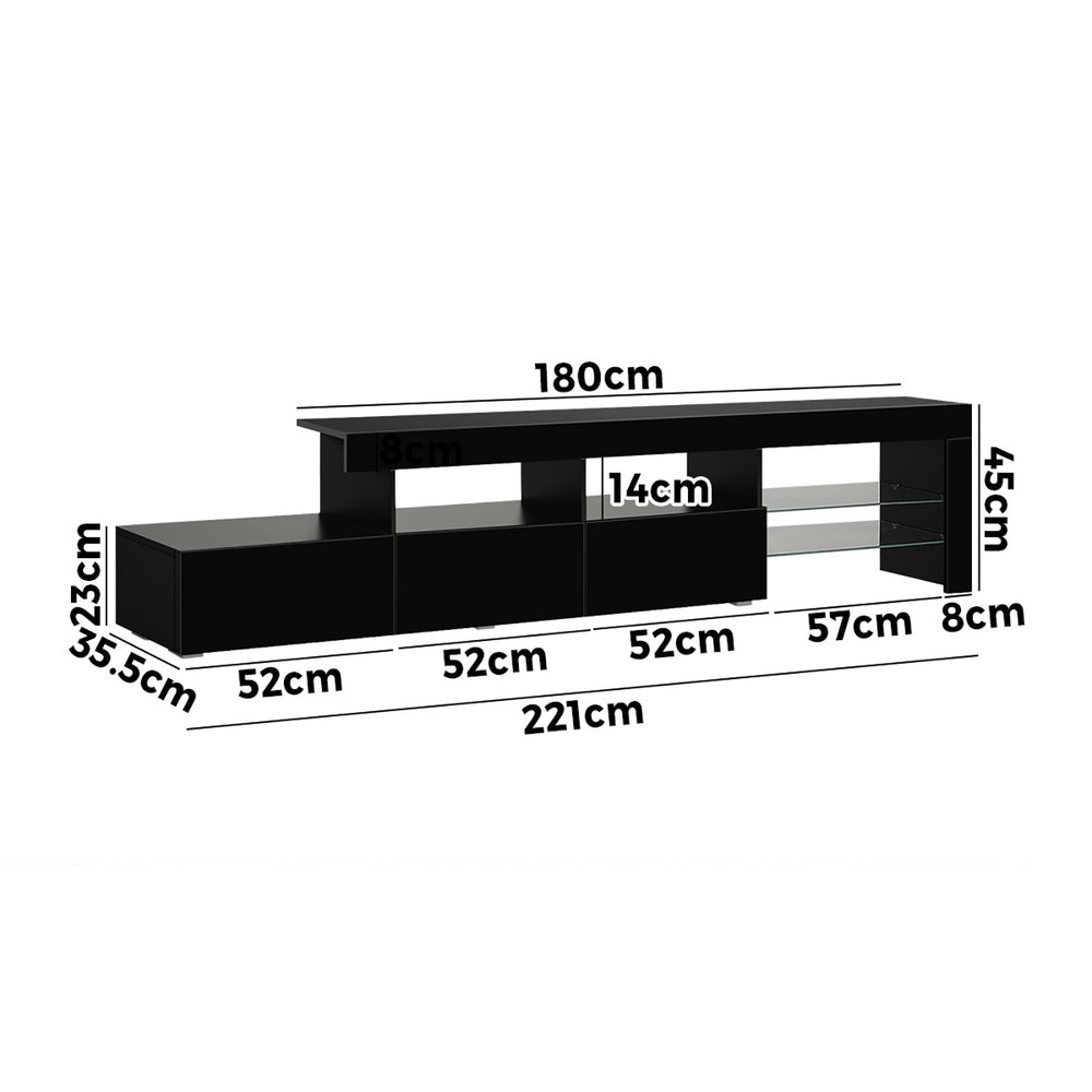 Adela Entertainment Unit Black