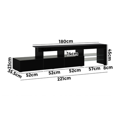 Adela Entertainment Unit Black