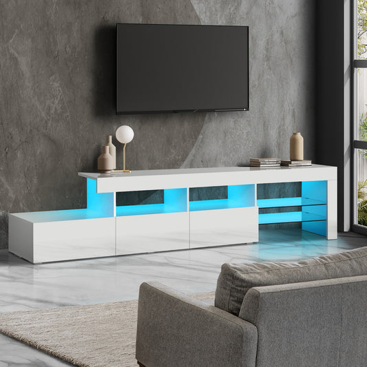 Adela Entertainment Unit White