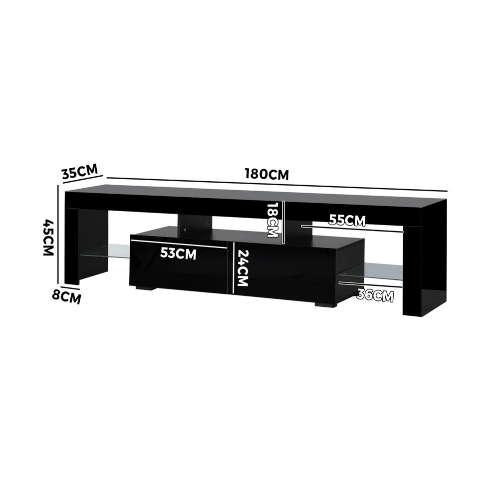 Galland Entertainment Unit Black