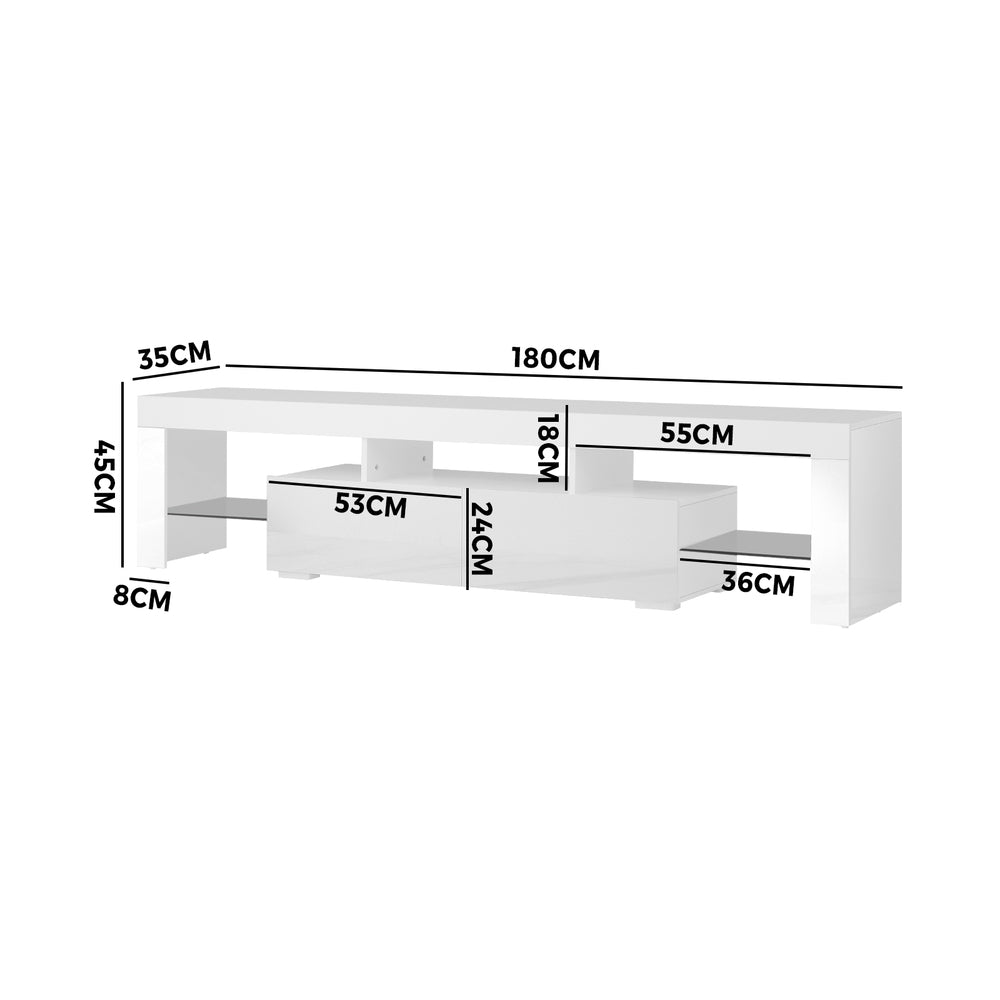 Galland Entertainment Unit White