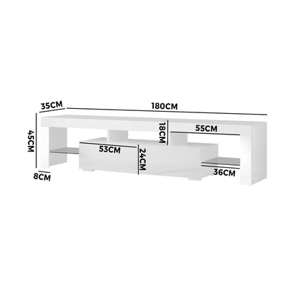 Galland Entertainment Unit White