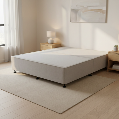 2 Drawer Premium Platform King Single Base Soft Grey