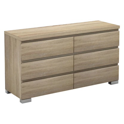 Elara 6 Drawer Chest - Light Sonoma Oak