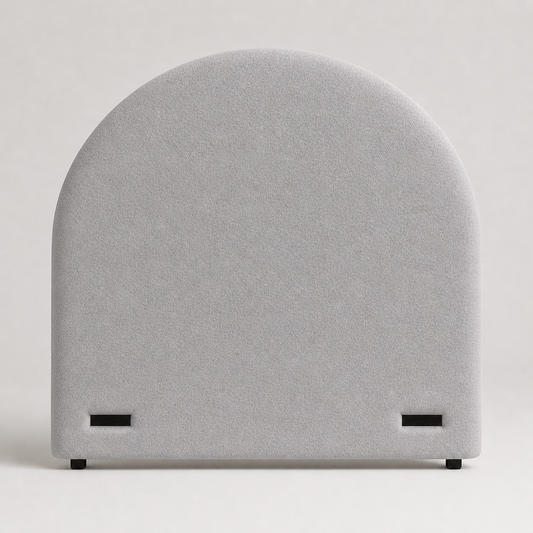 Half Moon Bedhead Soft Grey
