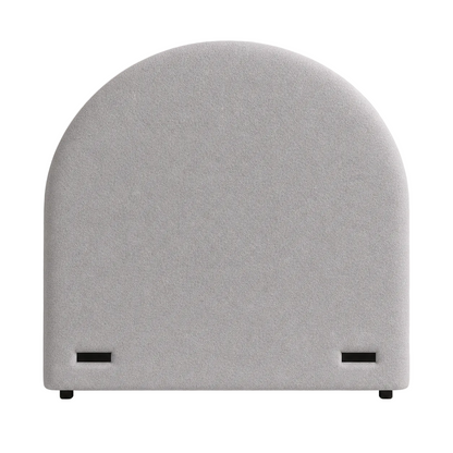 Half Moon Bedhead Soft Grey