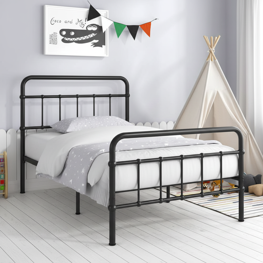 Jamie King Single Bed Black