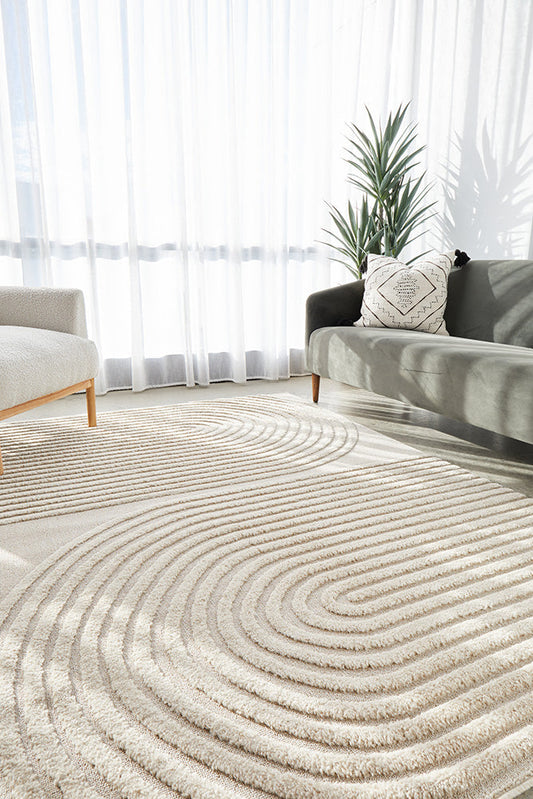Lotus Abbey Rug - Beige