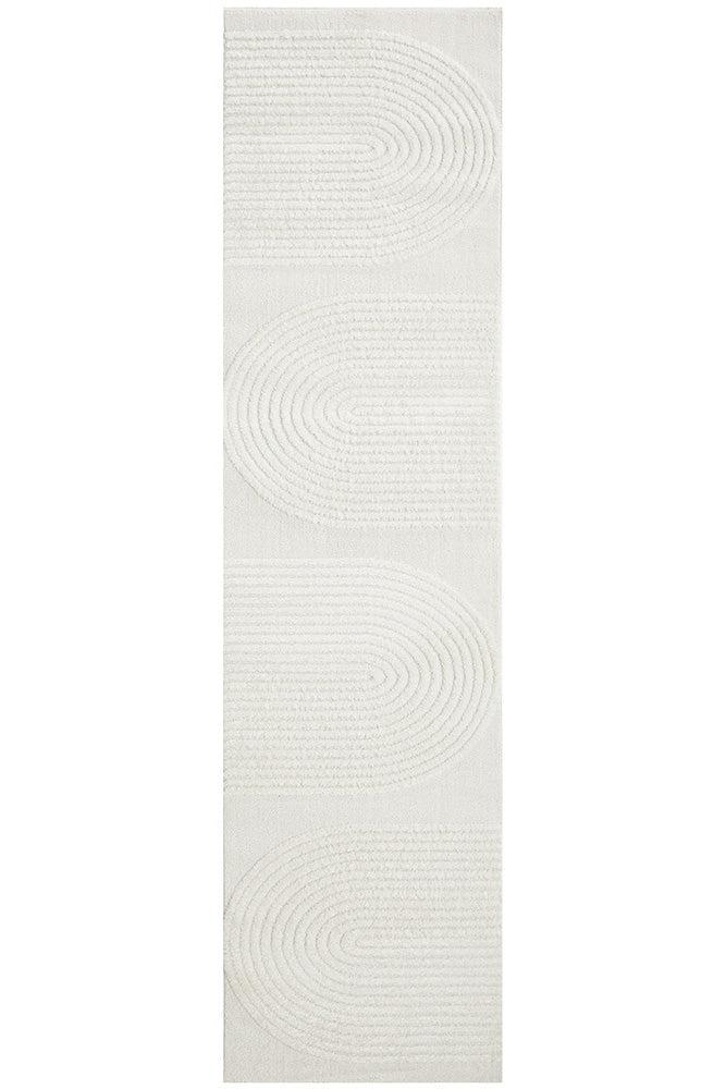 Lotus Abbey White Runner 400 x 80 cm