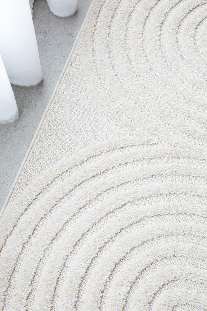 Lotus Abbey Rug - White