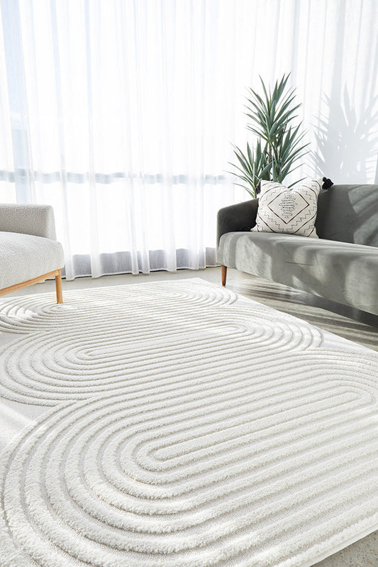 Lotus Carl Rug - White