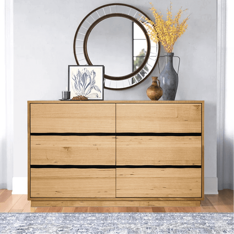 Luna Timber 6-Drawer Dresser