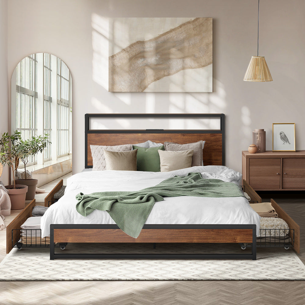 Caspian LED Storage Bed