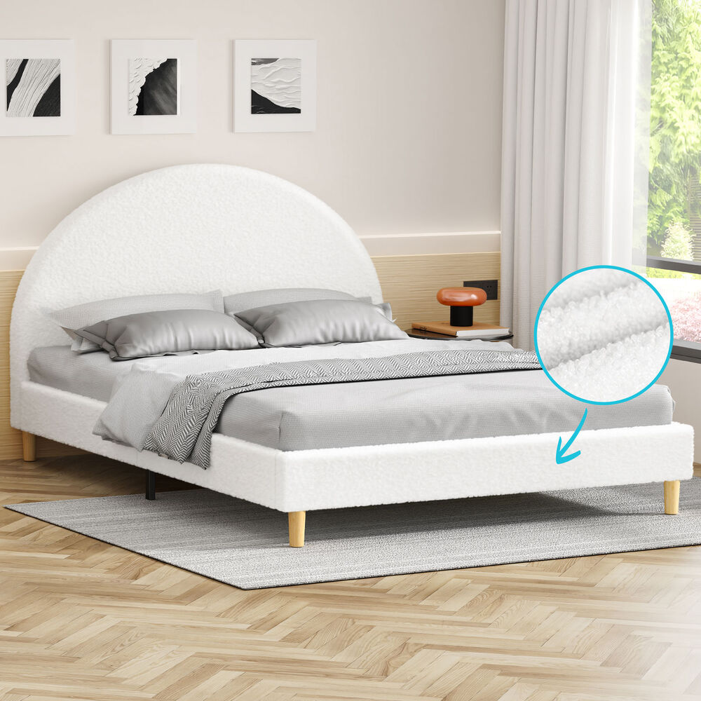 Kenyatta Boucle Bed Frame