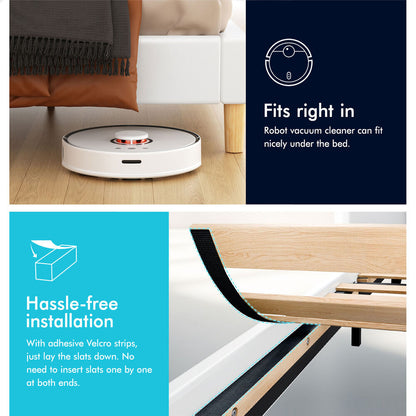 Kenyatta Faux Leather Bed Frame White