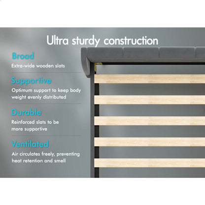 Valencia Upholstered Bed Frame Grey