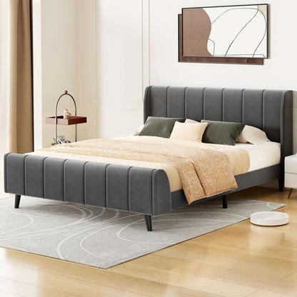 Valencia Upholstered Bed Frame Grey